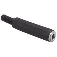 1/4" Stereo In-Line Jack Plastic